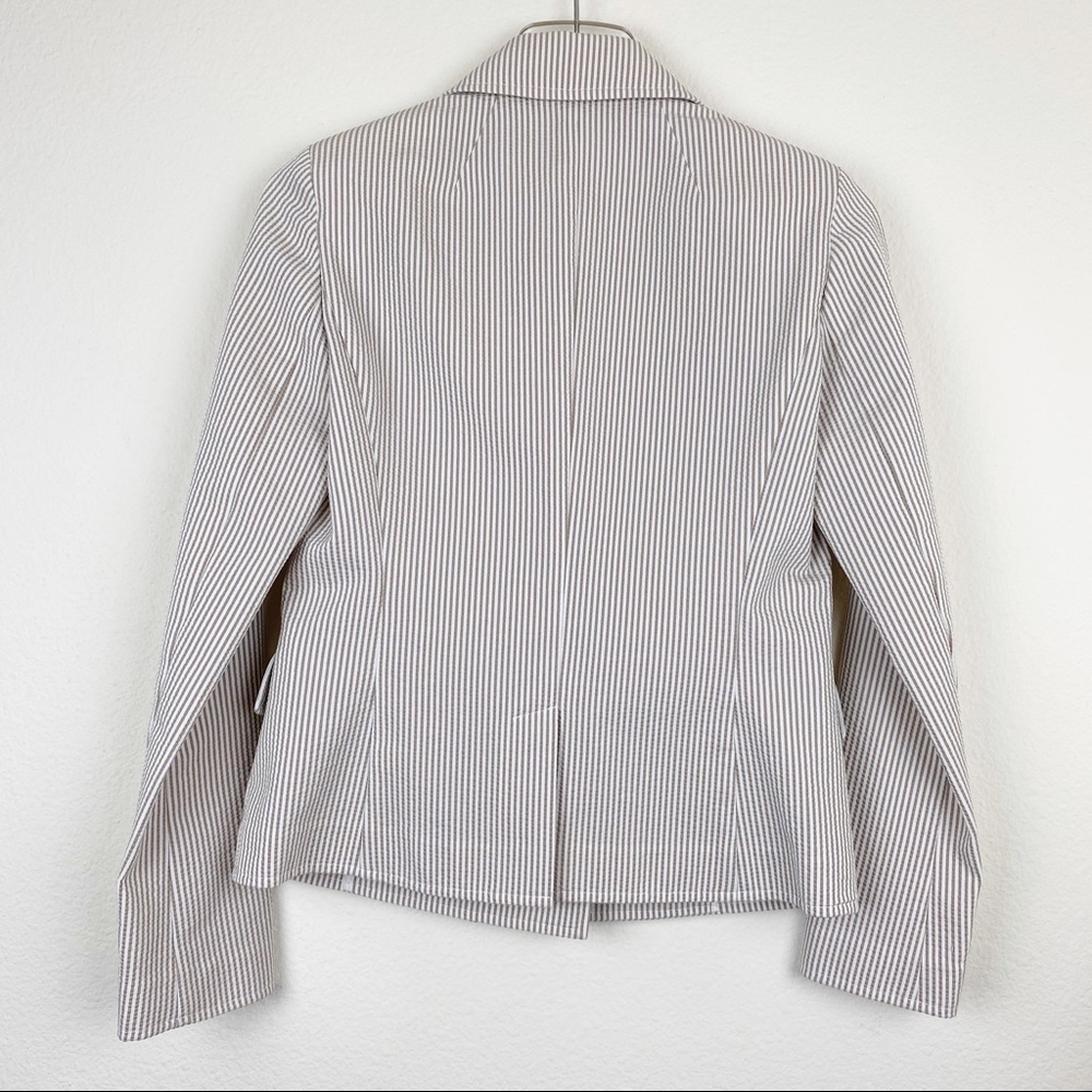 ST JOHN Sport Pinstripe Blazer Suit Jacket 2 - Picture 6 of 10